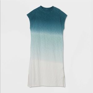 NWT Sleeveless Dip Dye T-Shirt Dress
